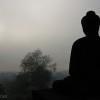Borobudur silhouette