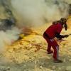 Digging sulphur, Kawah Ijen