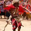 Medicine man dancing