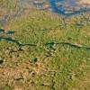 Flight over Okavango delta