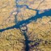 Flight over Okavango delta